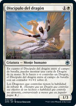 2021 Magic The Gathering Adventures in the Forgotten Realms (Spanish) #13 Discípulo del dragón Front