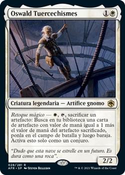 2021 Magic The Gathering Adventures in the Forgotten Realms (Spanish) #28 Oswald Tuercechismes Front