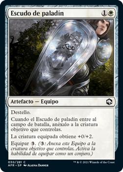 2021 Magic The Gathering Adventures in the Forgotten Realms (Spanish) #30 Escudo de paladín Front