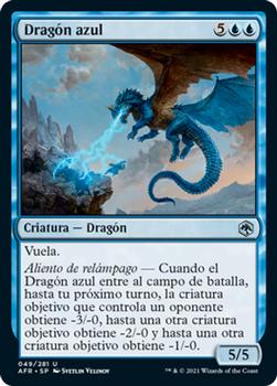 2021 Magic The Gathering Adventures in the Forgotten Realms (Spanish) #49 Dragón azul Front