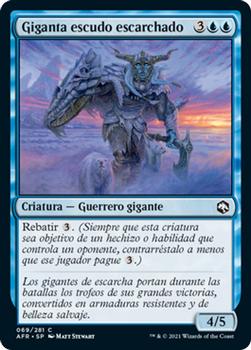 2021 Magic The Gathering Adventures in the Forgotten Realms (Spanish) #69 Giganta escudo escarchado Front