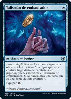 2021 Magic The Gathering Adventures in the Forgotten Realms (Spanish) #79 Talismán de embaucador Front