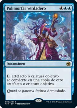 2021 Magic The Gathering Adventures in the Forgotten Realms (Spanish) #80 Polimorfar verdadero Front