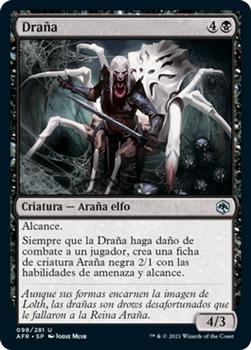 2021 Magic The Gathering Adventures in the Forgotten Realms (Spanish) #98 Draña Front