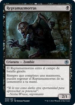 2021 Magic The Gathering Adventures in the Forgotten Realms (Spanish) #99 Reptamazmorras Front