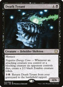 2021 Magic The Gathering Adventures in the Forgotten Realms Commander #23 Death Tyrant Front