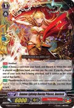 2021 Cardfight!! Vanguard Special Series 09 “Revival Selection” #76 Summon Lightning Dancing Princess, Anastasia Front
