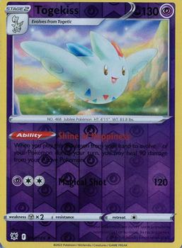 2022 Pokemon Sword & Shield Astral Radiance - Reverse Holo #057/189 Togekiss Front