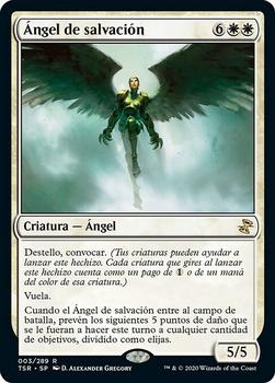 2021 Magic The Gathering Time Spiral Remastered (Spanish) #3 Ángel de salvación Front