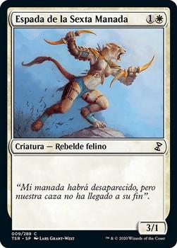 2021 Magic The Gathering Time Spiral Remastered (Spanish) #9 Espada de la Sexta Manada Front