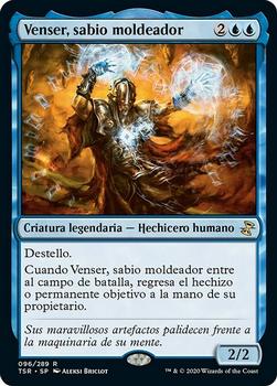 2021 Magic The Gathering Time Spiral Remastered (Spanish) #96 Venser, sabio moldeador Front