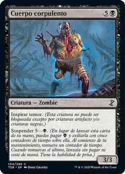 2021 Magic The Gathering Time Spiral Remastered (Spanish) #104 Cuerpo corpulento Front