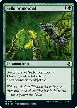 2021 Magic The Gathering Time Spiral Remastered (Spanish) #228 Sello primordial Front