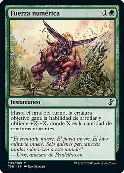 2021 Magic The Gathering Time Spiral Remastered (Spanish) #233 Fuerza numérica Front