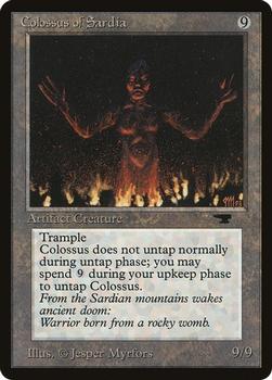 1994 Magic the Gathering Antiquities (DUPLICATED, TO BE DELETED) #46 Colossus of Sardia Front