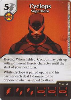 2014 Dice Masters: Marvel Uncanny X-men #6 Cyclops: Superhero Front