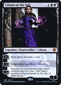 2022 Magic The Gathering Dominaria United - Promos #97s Liliana of the Veil Front