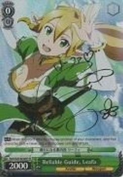 2013 Bushiroad Weiß Schwarz Sword Art Online #SAO/S20-E028SP Reliable Guide, Leafa Front