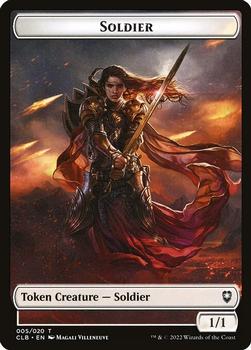 2022 Magic The Gathering Commander Legends: Battle for Baldur's Gate - Tokens #005/020 Soldier Front