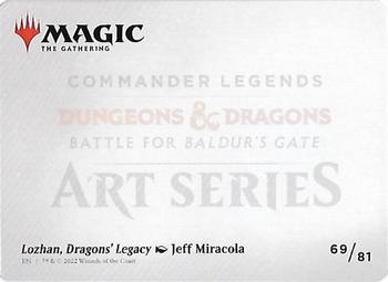 2022 Magic The Gathering Commander Legends: Battle for Baldur's Gate - Art Series #069 Lozhan, Dragon’s Legacy Back
