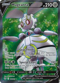 2022 Pokemon Sword & Shield Silver Tempest #182/195 Magearna V Front