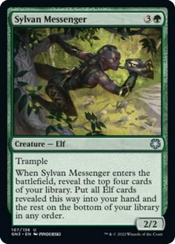 2022 Magic The Gathering Game Night: Free-for-All #107 Sylvan Messenger Front