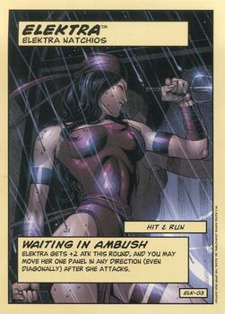 2006 Upper Deck Entertainment Marvel Legends Showdown Power Cards #ELK-03 Elektra (Waiting in Ambush) Front