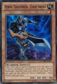 2013 Yu-Gi-Oh! Number Hunters English 1st Edition #NUMH-EN011 Heroic Challenger - Clasp Sword Front
