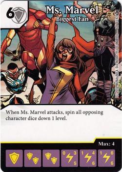 2016 Dice Masters Civil War #121/142 Ms. Marvel Front
