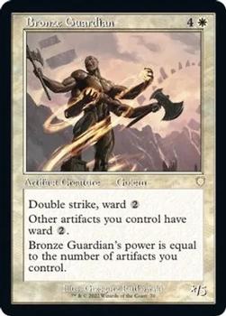 2022 Magic The Gathering The Brothers' War - Commander Decks #70 Bronze Guardian Front