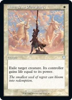 2022 Magic The Gathering The Brothers' War - Commander Decks #75 Swords to Plowshares Front