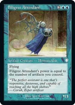2022 Magic The Gathering The Brothers' War - Commander Decks #85 Filigree Attendant Front
