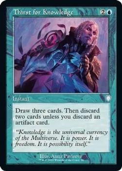 2022 Magic The Gathering The Brothers' War - Commander Decks #96 Thirst for Knowledge Front