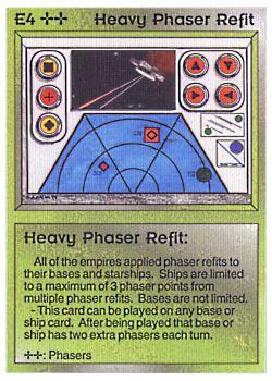 1994 Galactic Empires Beta #E4 Heavy Phaser Refit (Non‑Passive) Front