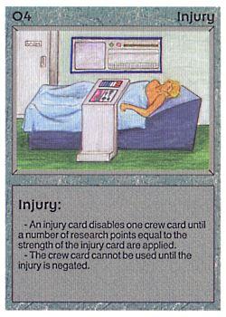 1994 Galactic Empires Beta #O4 Injury Front