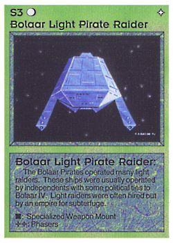 1994 Galactic Empires Beta #S3 Bolaar Light Pirate Raider Front