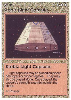 1994 Galactic Empires Beta #S1 Krebiz Light Capsule Front
