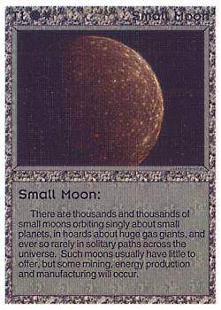 1994 Galactic Empires Beta #T1 Small Moon Front
