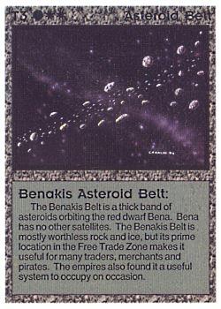 1994 Galactic Empires Beta #T3 Asteroid Belt - Benakis Asteroid Belt Front