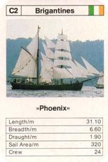 1979 Ace Maxi-Mini Trumps Sailing Ships #C2 Phoenix Front