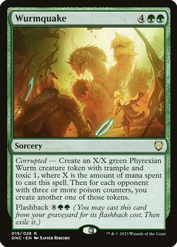 2023 Magic: The Gathering Phyrexia: All Will Be One - Commander Decks #19 Wurmquake Front