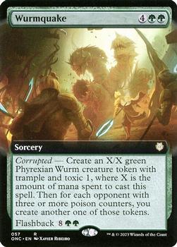 2023 Magic: The Gathering Phyrexia: All Will Be One - Commander Decks #57 Wurmquake Front