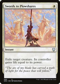 2023 Magic: The Gathering Phyrexia: All Will Be One - Commander Decks #89 Swords to Plowshares Front