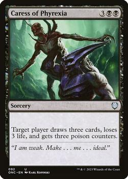 2023 Magic: The Gathering Phyrexia: All Will Be One - Commander Decks #92 Caress of Phyrexia Front