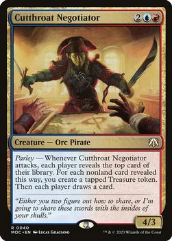 2023 Magic: The Gathering March of the Machine - Commander Decks #0040 Cutthroat Negotiator Front