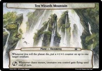 2023 Magic: The Gathering March of the Machine - Commander Decks #0066 Ten Wizards Mountain Front