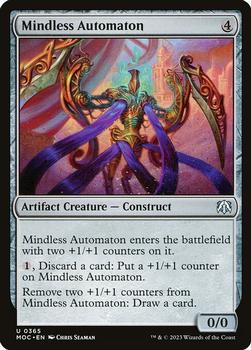 2023 Magic: The Gathering March of the Machine - Commander Decks #0365 Mindless Automaton Front