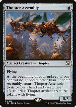 2023 Magic: The Gathering March of the Machine - Commander Decks #0386 Thopter Assembly Front
