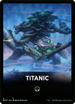 2022 Magic The Gathering The Brothers' War - Jumpstart Front Cards #5 Titanic Front