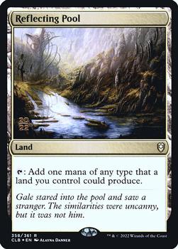 2022 Magic The Gathering Commander Legends: Battle for Baldur's Gate - Prerelease Promos #358/361 Reflecting Pool Front